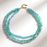 Collana in argento con Acquamarina Brasiliana