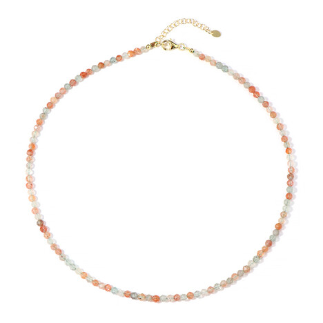 Collar en plata con Piedra del sol de Oregón