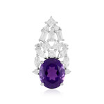 Ciondolo in argento con Ametista Zambiana (de Melo Essence)