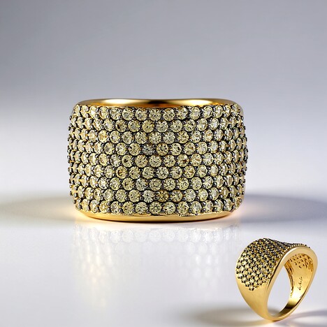 Anello in oro con Zaffiro Giallo (de Melo)