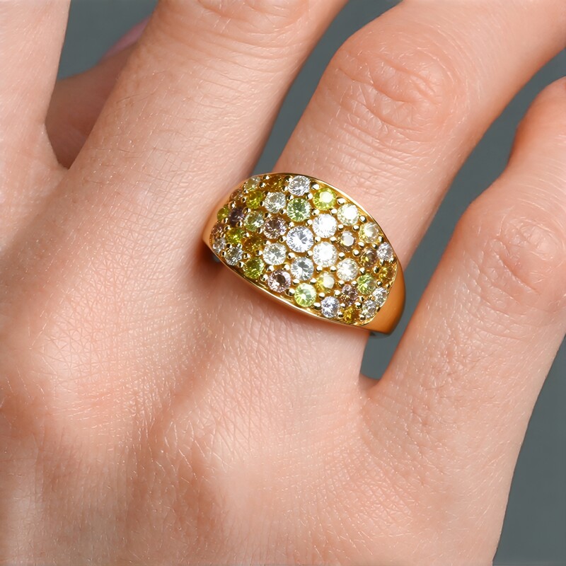Anello in oro con Diamante Fancy SI2 (CIRARI)