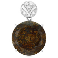 Dinosaurier-Quarz-Silberanhänger