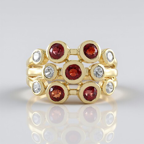 Anello in argento con Rubino Tanzania (Adela Silber)