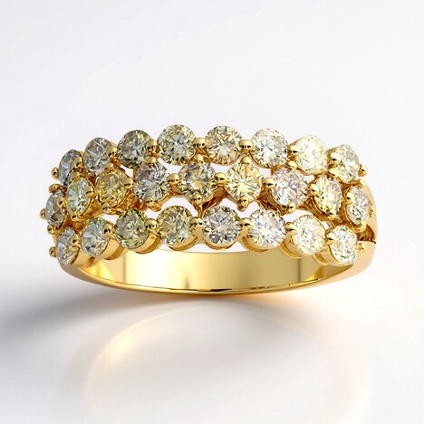 Anello in oro con Diamante Fancy SI2 (CIRARI)