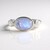 Anello in argento con Pietra di Luna Blu (KM by Juwelo)