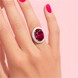 Rubellit-Goldring (AMAYANI)