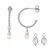 Edelstein-Silberohrringe