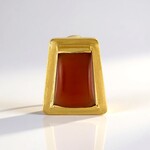 Ciondolo in argento con Onice Rossa (MONOSONO COLLECTION)
