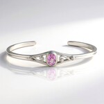Bracciale in argento con Kunzite (Pallanova)