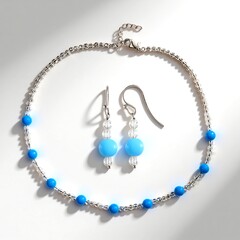 Parure in argento con Agata Blu