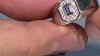 Anillo en plata con Zafiro azul Ceylon