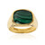 Anillo en plata con Malaquita (Adela Silber)