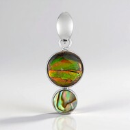 Pendentif en argent et Ammolite (Bali Barong)