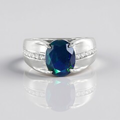 Anello in argento con Opale Mezezo (de Melo Essence)