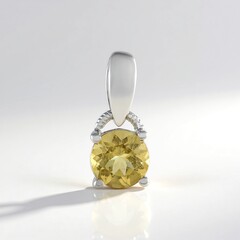 Ciondolo in argento con Berillo Giallo