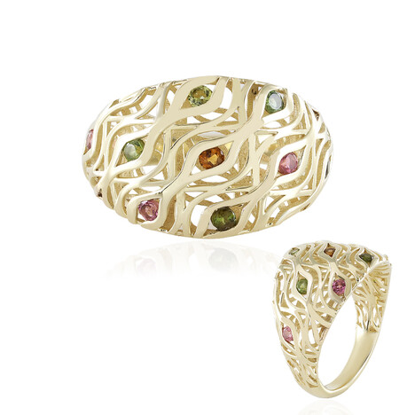 Anello in oro con Tormalina (Ornaments by de Melo)