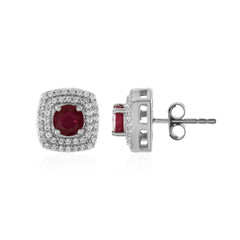 Orecchini in argento con Rubino Bemainty