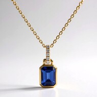 Collier en or et Tanzanite AAA (CIRARI)