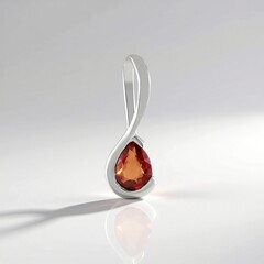 Ciondolo in argento con Rubino Tanzania