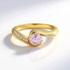Anello in argento con Kunzite