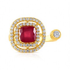 Anello in argento con Rubino del Madagascar (de Melo Essence)