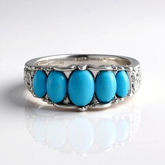Anello in argento con Turchese Sleeping Beauty