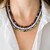 Collar en plata con Rodonita