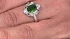 Bague en argent et Diopside de Russie