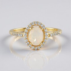 Anello in argento con Opale di Welo