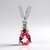 Ciondolo in argento con Tormalina Rosa Brasiliana (Pallanova)