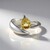 Anello in argento con Zircone Giallo