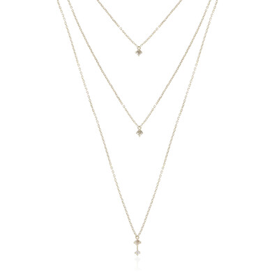Collana in oro con Diamante Champagne VS1 (de Melo)