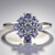 Anello in argento con Tanzanite