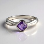 Anello in argento con Ametista