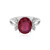 Bague en argent et Rubis de Bemainty