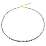 Collana in argento con Crisoberillo Occhio di Gatto