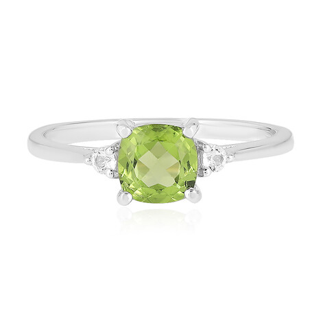 Anillo en plata con Peridoto