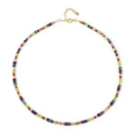 Zilveren halsketting met Nigeriaanse roze toermalijnen (Riya)