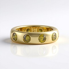 Anello in oro con Diamante Giallo I2 (de Melo)