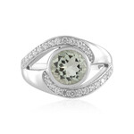 Anillo en plata con Amatista verde (de Melo Essence)