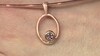Colgante en plata con Turmalina rosa (MONOSONO COLLECTION)