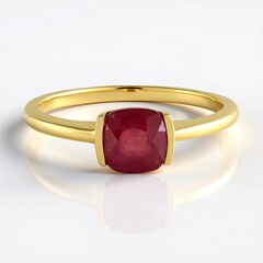 Anello in argento con Rubino Bemainty