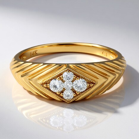 Anello in oro con Diamante SI1 (H) (CIRARI)