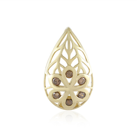 I2 Champagner-Brillant-Goldanhänger (Ornaments by de Melo)