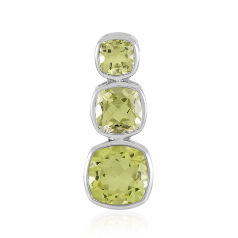 Ciondolo in argento con Quarzo Limone (MONOSONO COLLECTION)