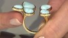 Anillo en plata con Larimar