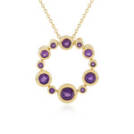 Collana in argento con Ametista (KM by Juwelo)