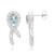 Santa Maria-Aquamarin-Silberohrringe