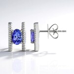 Orecchini in argento con Tanzanite (Pallanova)