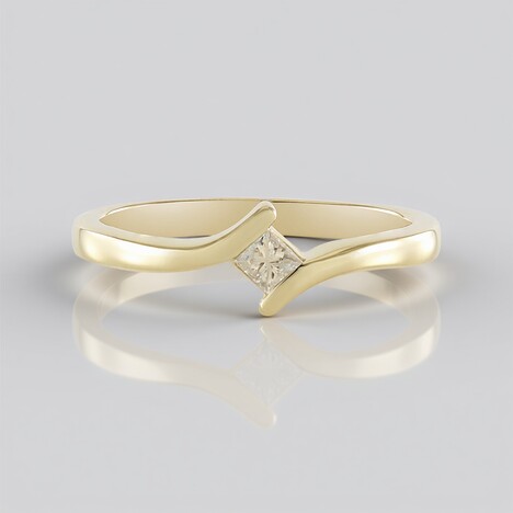 Anello in argento con Diamante Cioccolato I3
